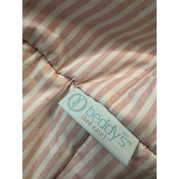 Beddy's Flutterby Pink White Stripped Twin Bedding Set Beddy Minky Girls Kids - Picture 8 of 15